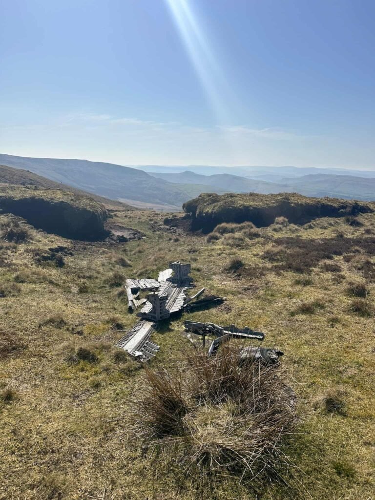 FMk4 Sabres wreckage on Kinder Scout