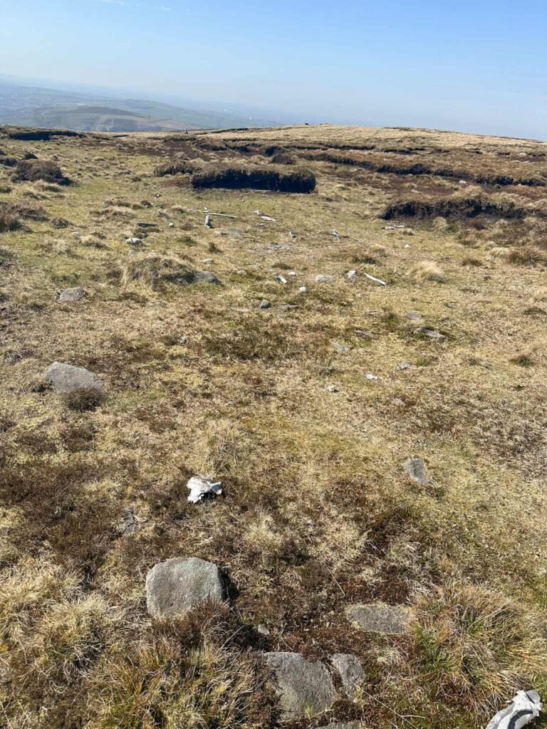 FMk4 Sabres wreckage on Kinder Scout
