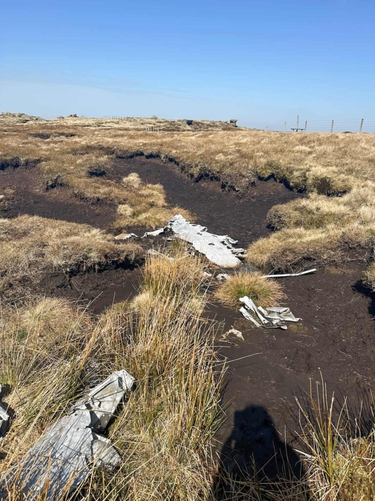 FMk4 Sabres wreckage on Kinder Scout