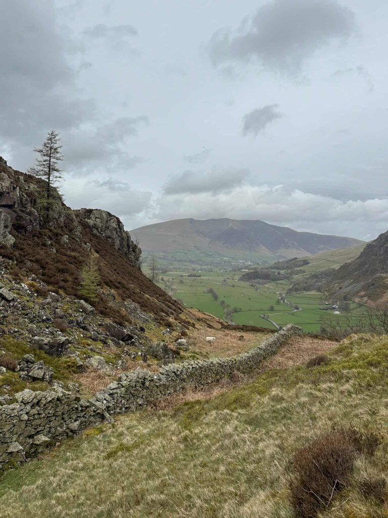 Views over to Blencathra from near High Rigg