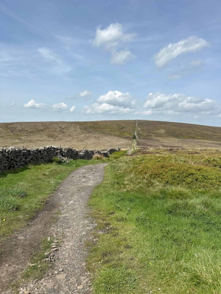 A path across the moor to Shining Tor