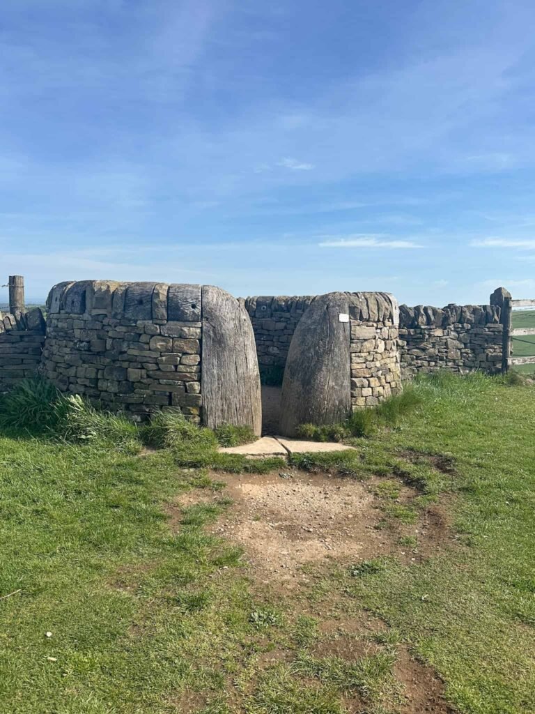 The summit market of Teggs Nose, a walk through view point