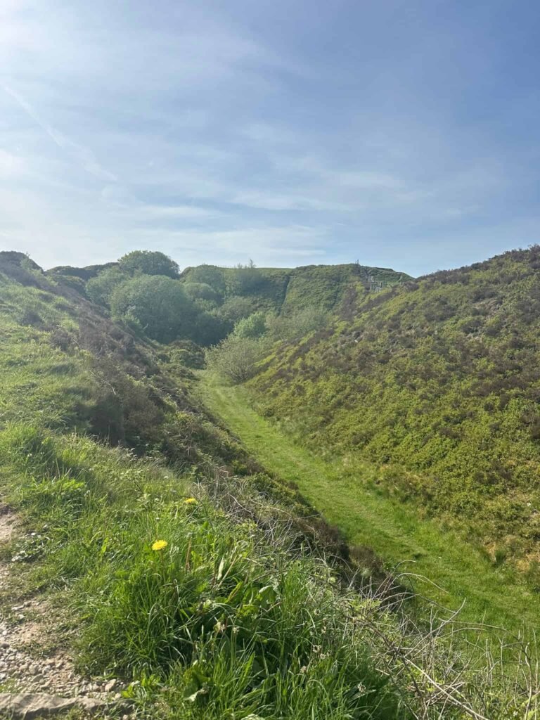 The former quarry at Teggs Nose