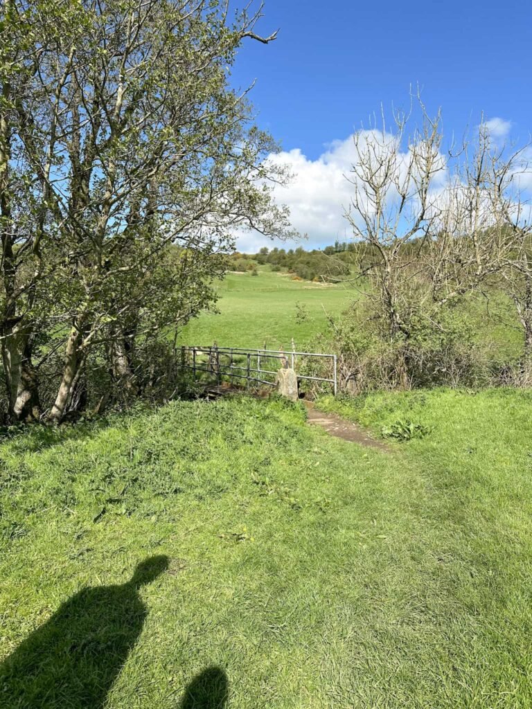 A small bridge over the River Dove