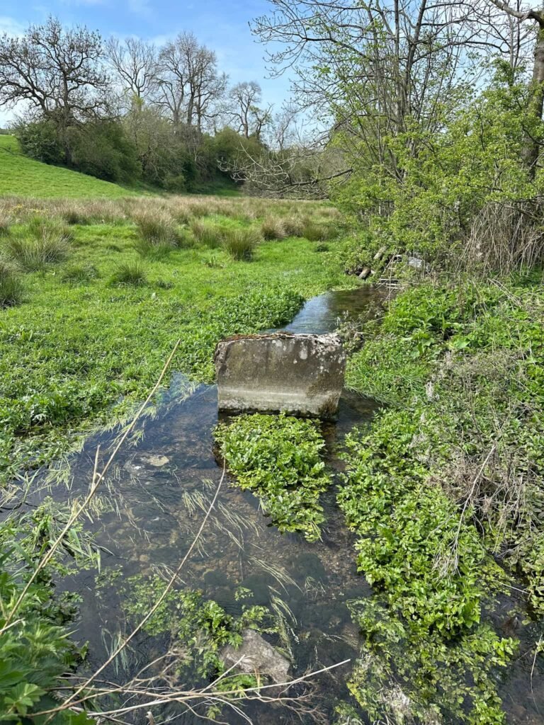 A rock in a river, one of the Sites of Meaning artworks