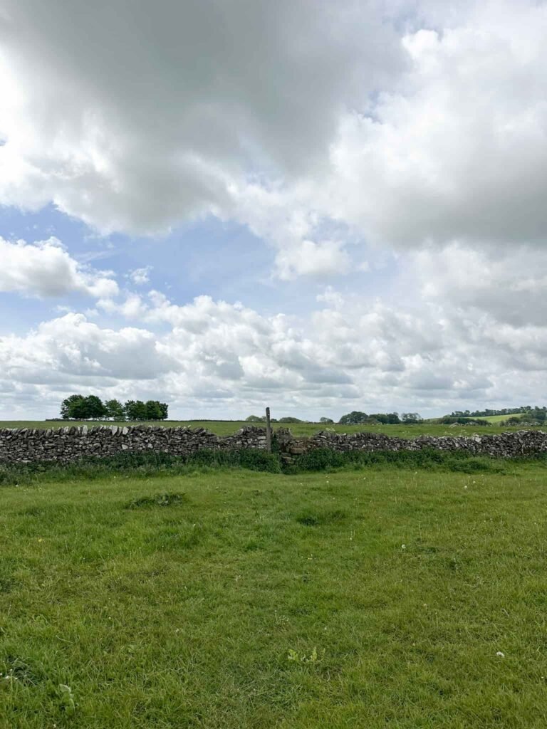 A stile in a stone wall