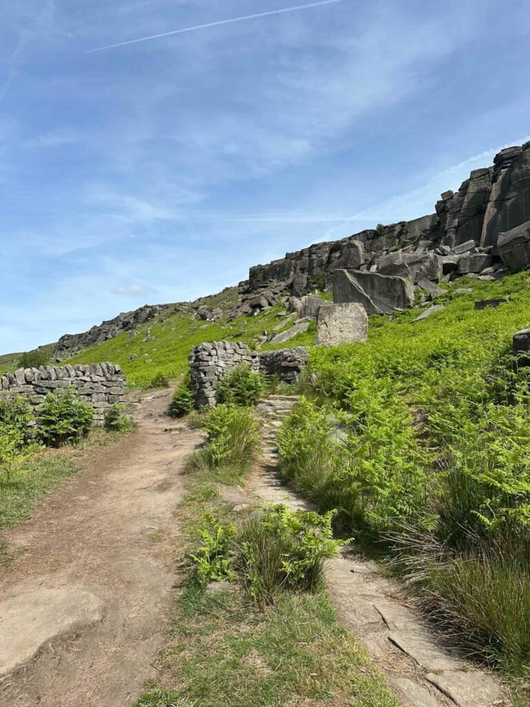 The path leading up to Stanage Edge