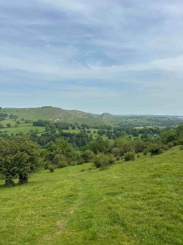 A view of Thorpe Cloud and Bunster Hill from Musden