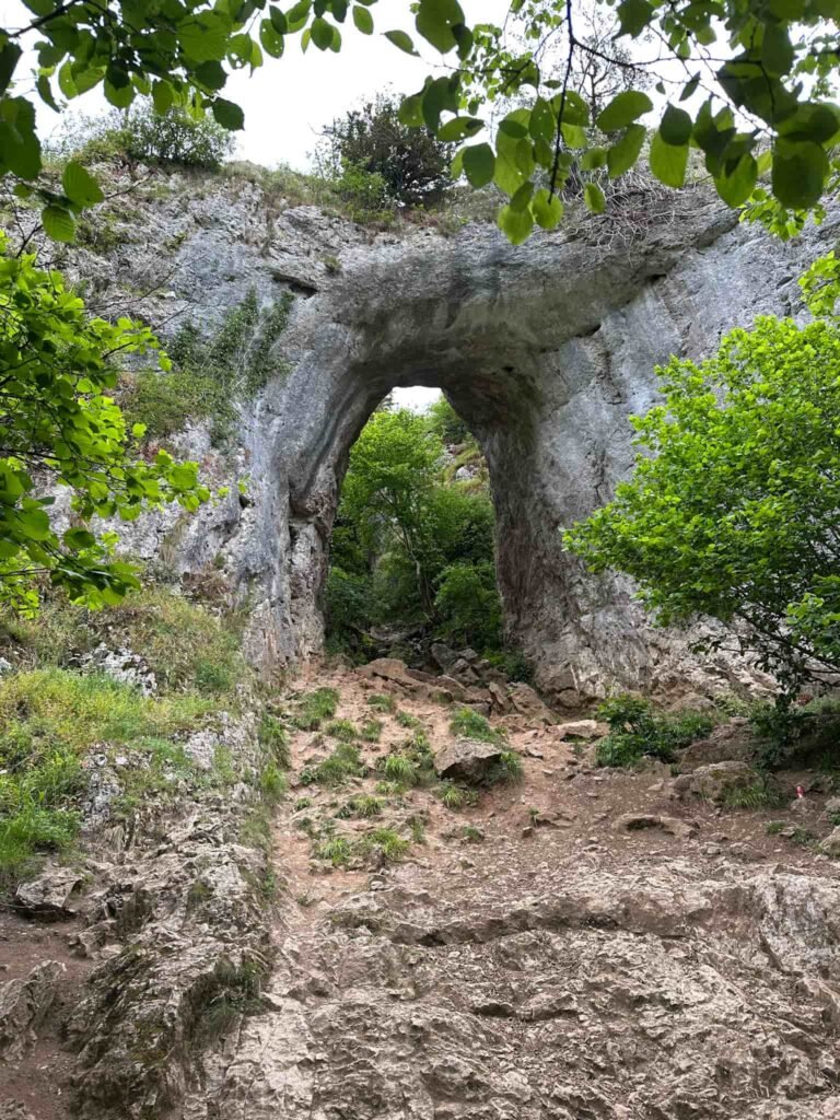 Reynard's Cave a natural limestone arch