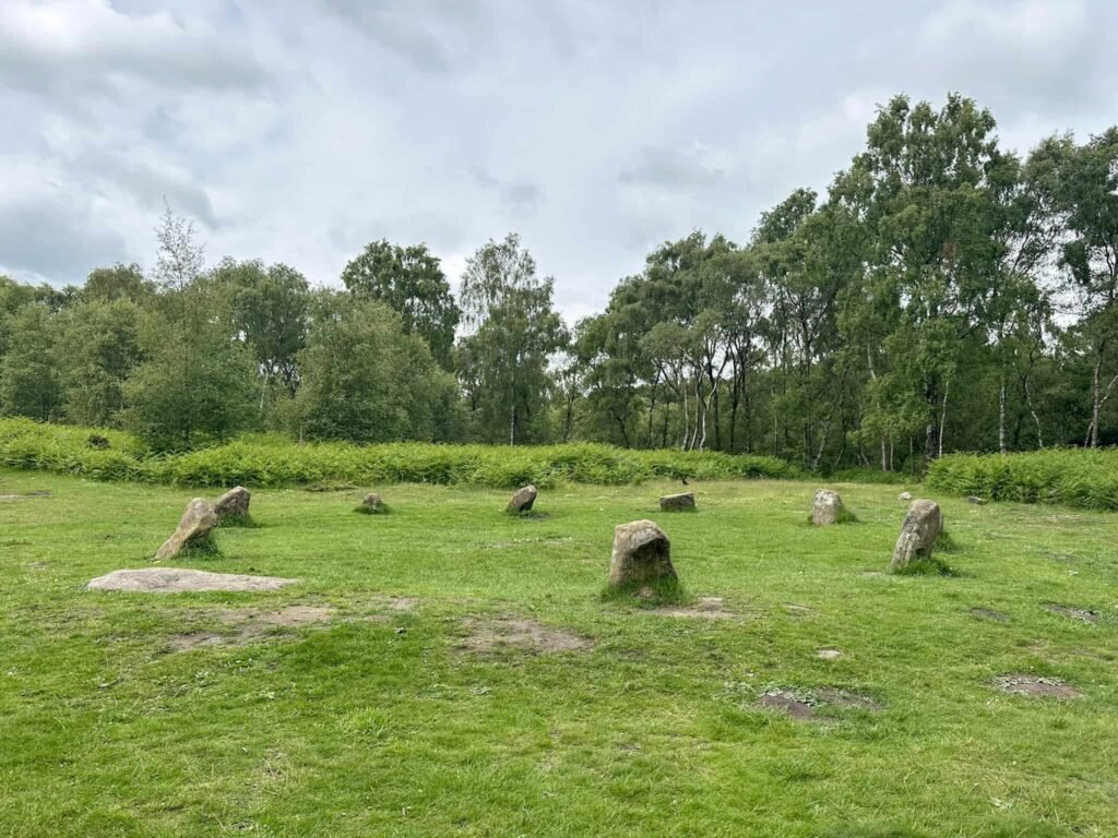 Nine Ladies Stone Circle, a circle of standing stones