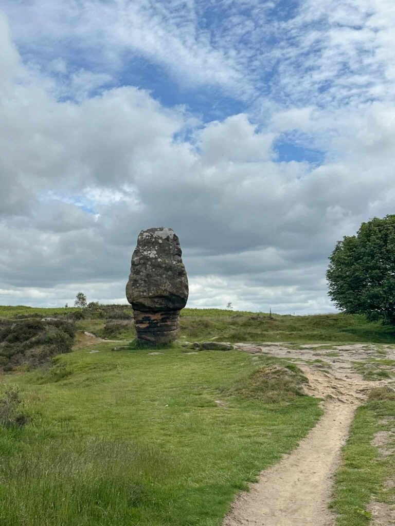 Cork Stone, Stanton Moor - a large sandstone monolith.
