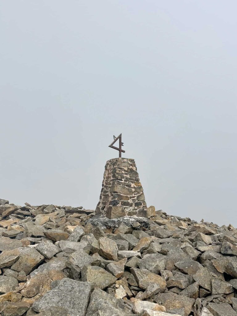 Trig point at Yr Eifl
