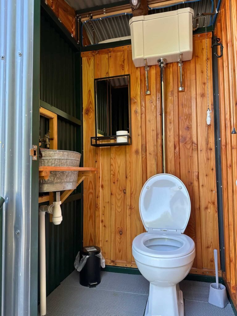 Toilet block at Cae Ddel Country Camping