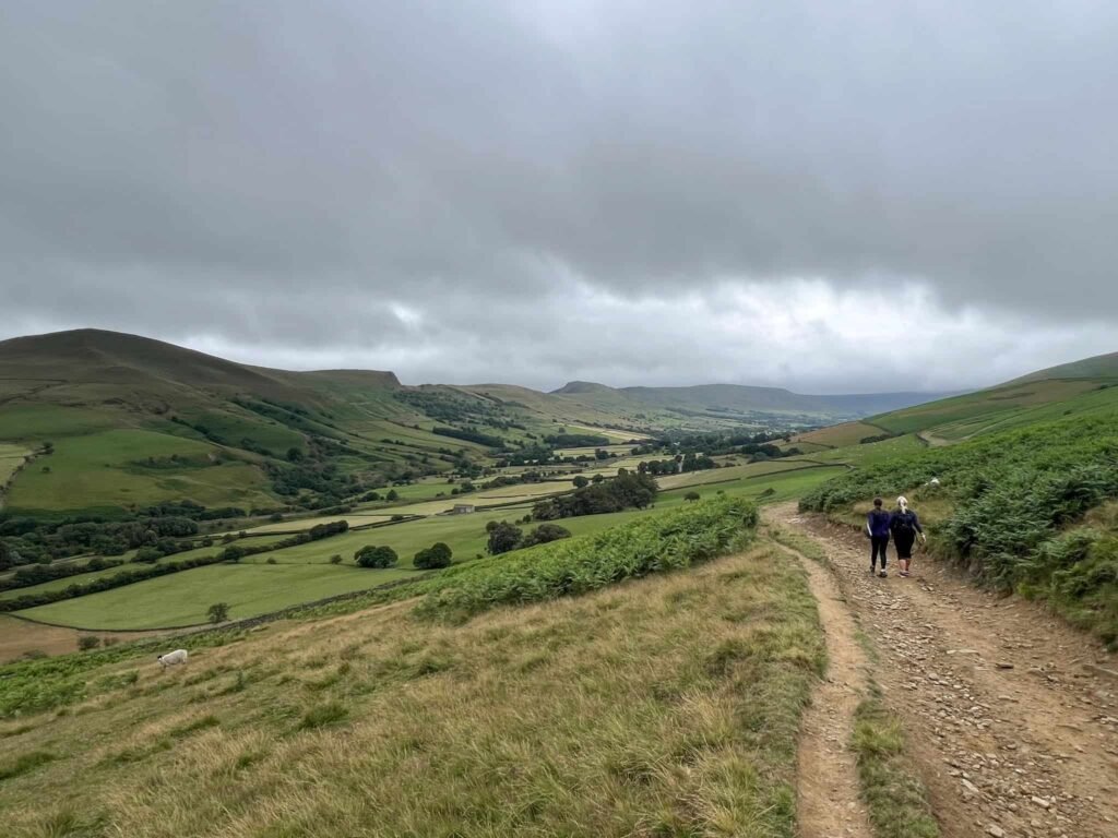 A view of Lose Hill, Back Tor and Mam Tor