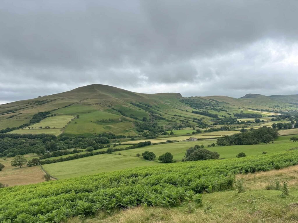 A view of Lose Hill, Back Tor and Mam Tor