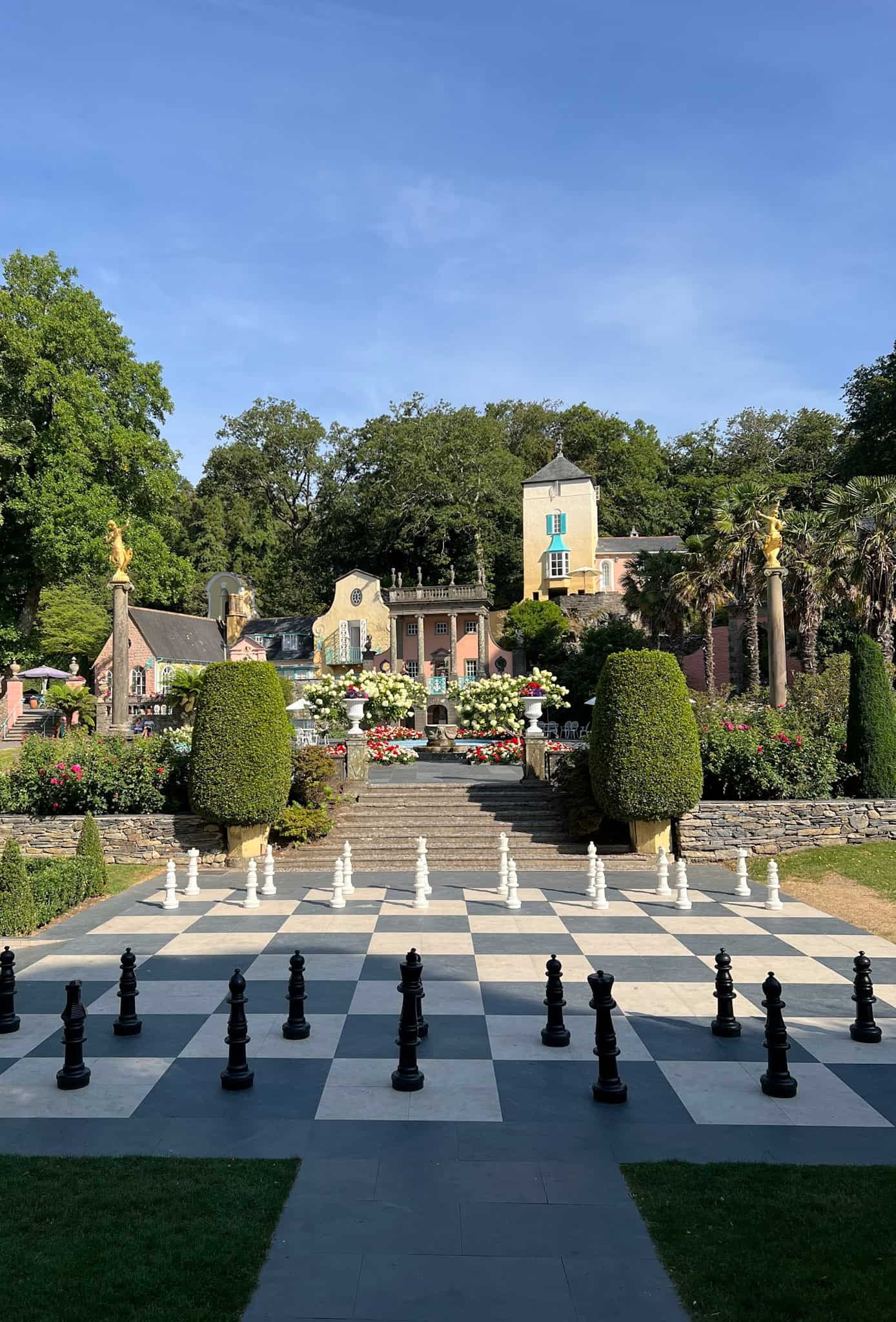 Colourful buildings in Portmeirion