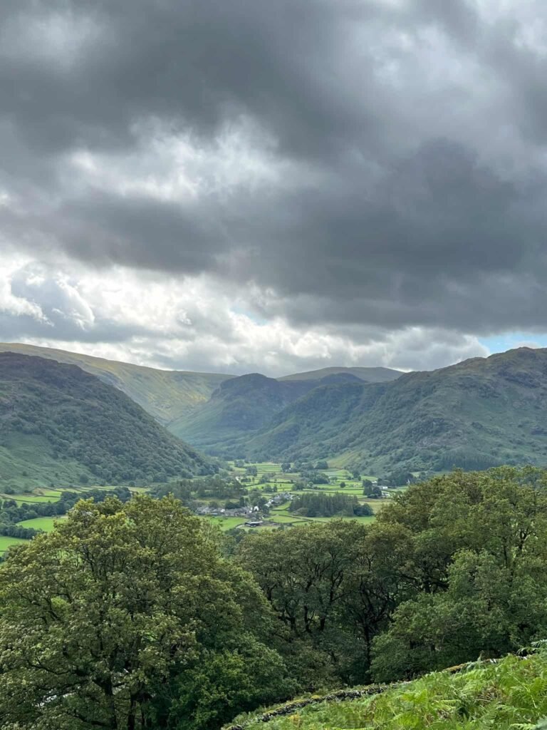 A view down a Lakeland valley