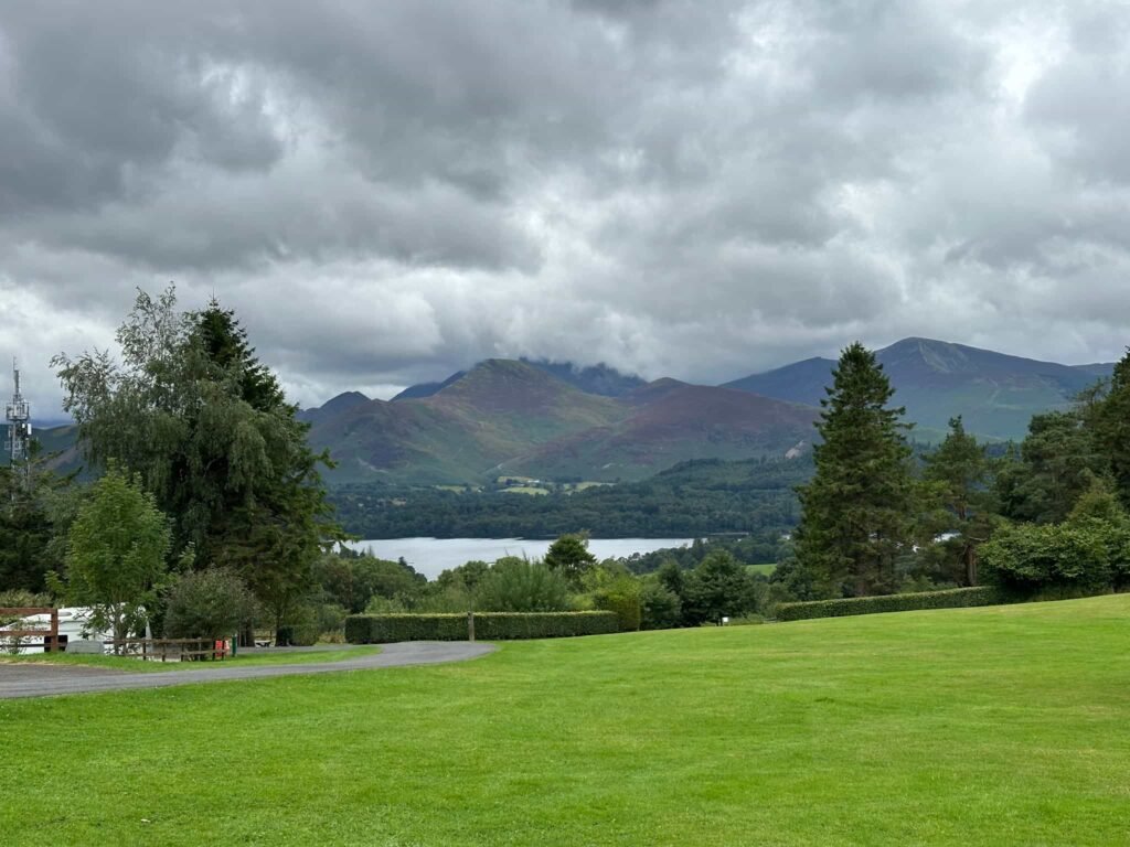 A view over to Catbells from Castlerigg Hall
