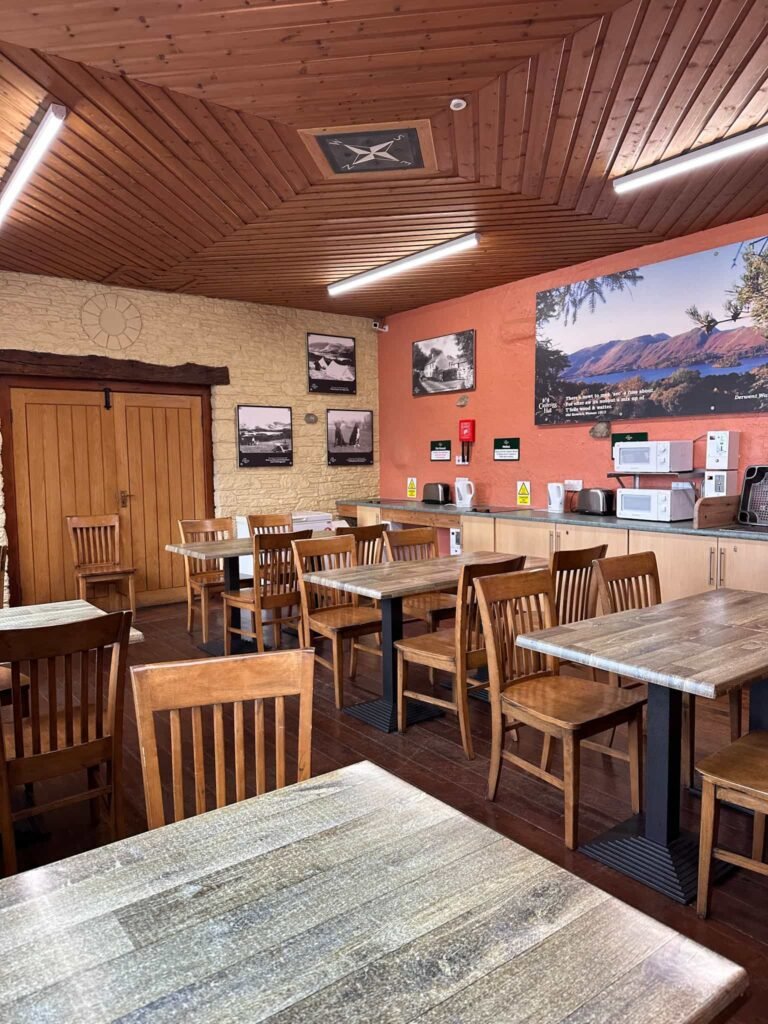 A communal kitchen