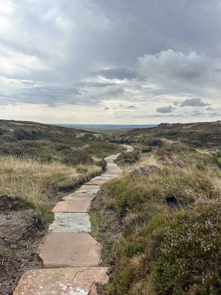 A stone flagged path on Kinder Scout