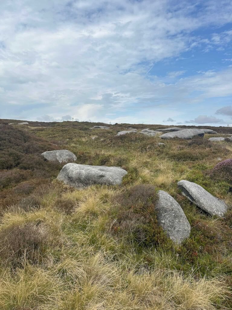 Gritstone rocks on Kinder Scout