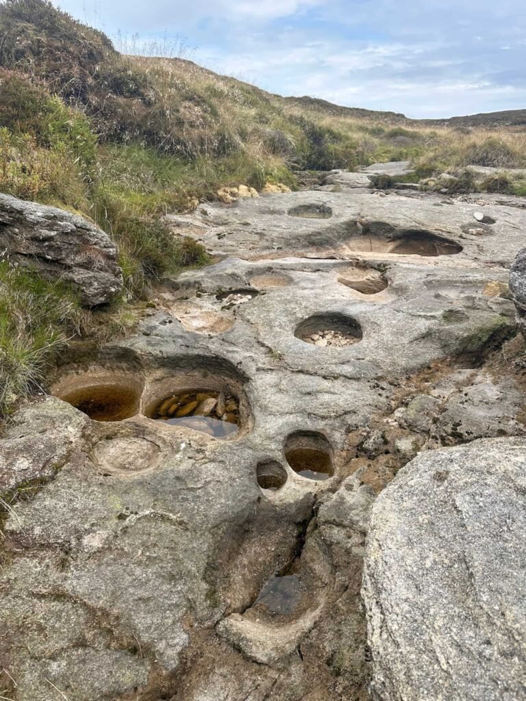 A dried up river bed