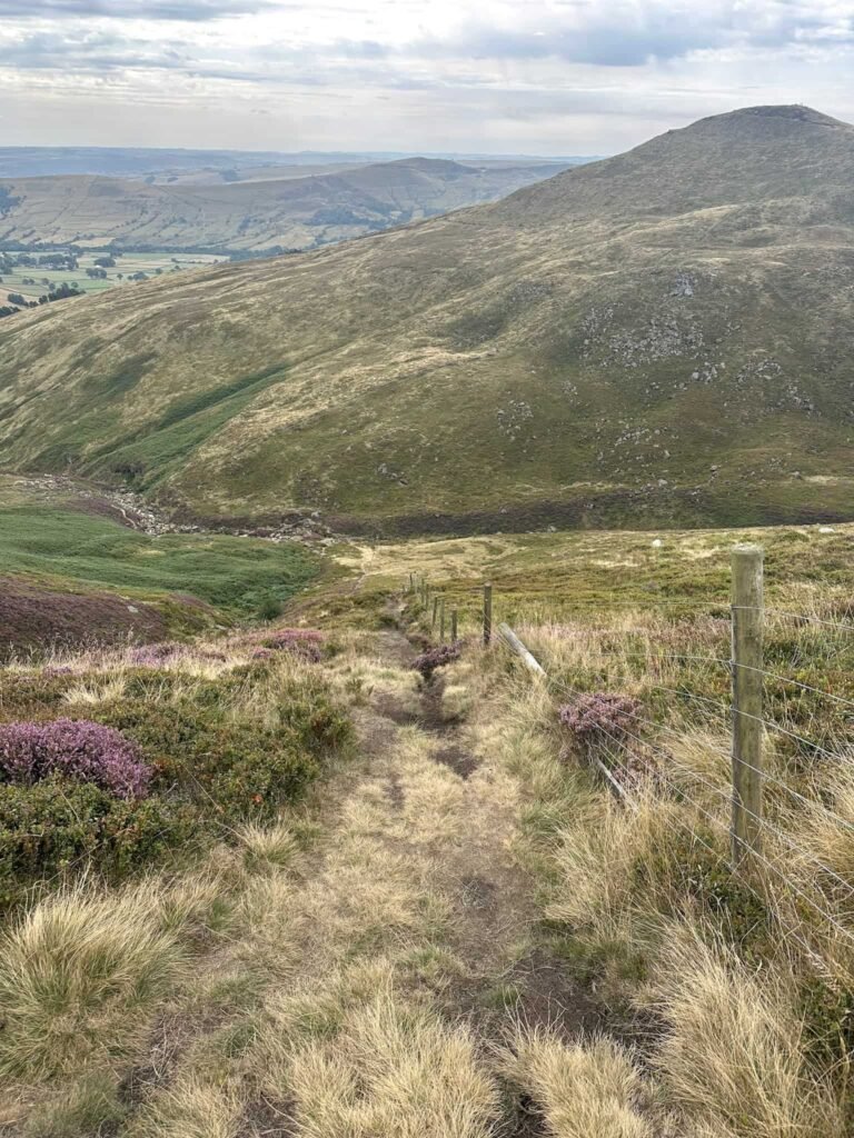 Steep path on the side of Upper Tor