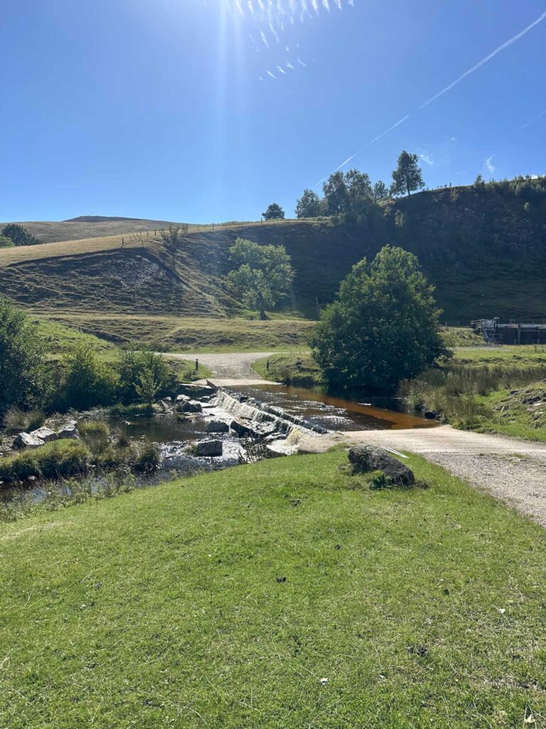 A ford crossing on the River Ashop