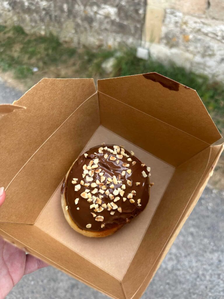 Nutella topped donut from Fat Buns in Hartington