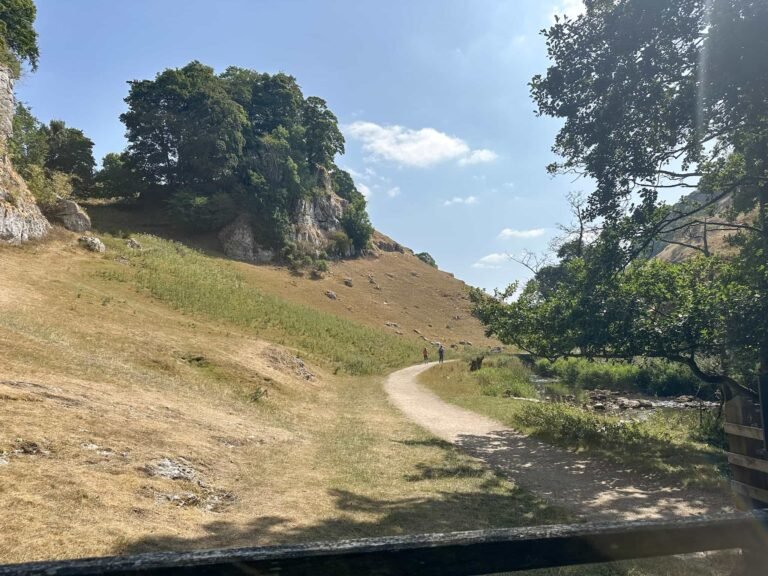 Wolfscote Dale, looking parched in the summer