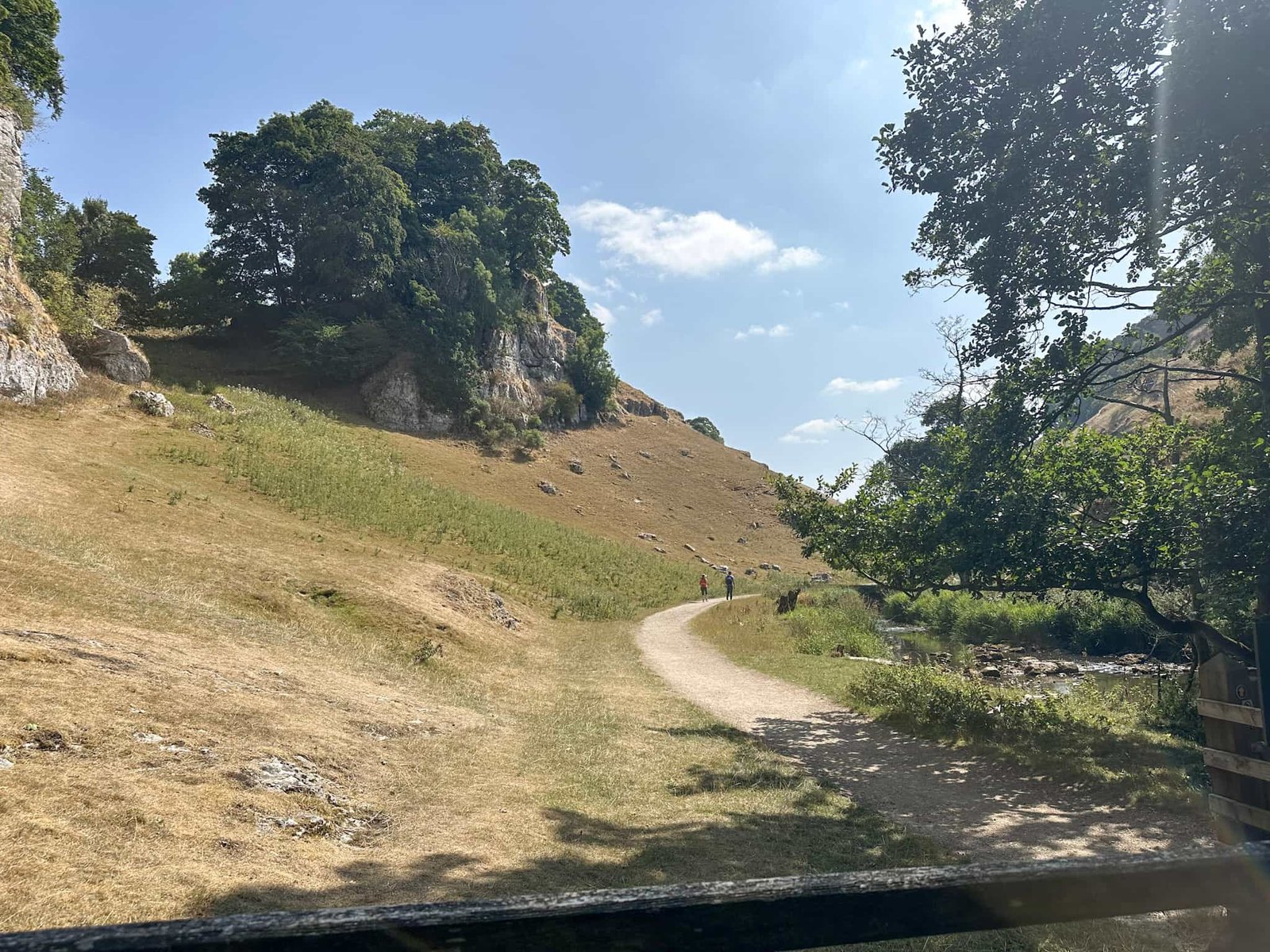 Wolfscote Dale, looking parched in the summer