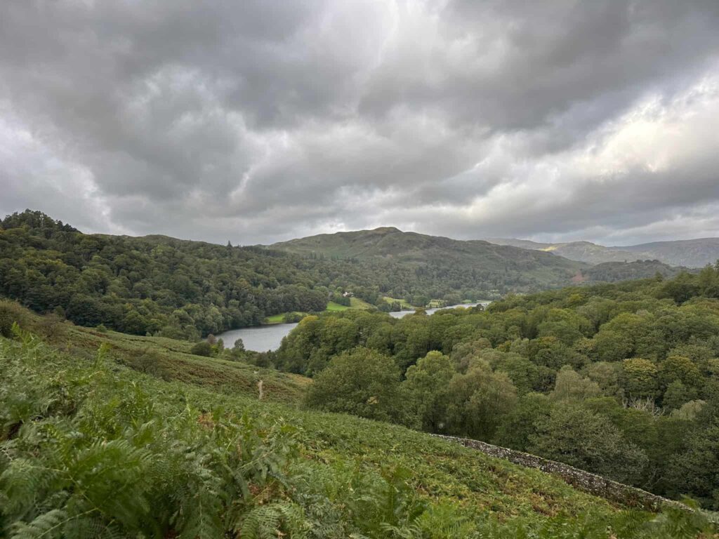 A view over Grasmere from Loughrigg Fell