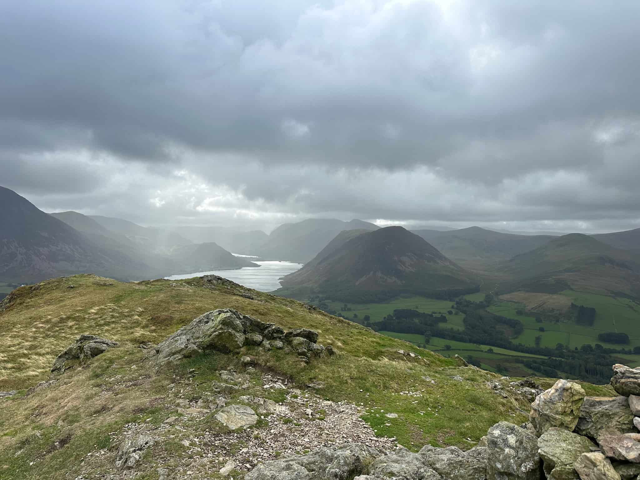 View over Loweswater from Low Fell
