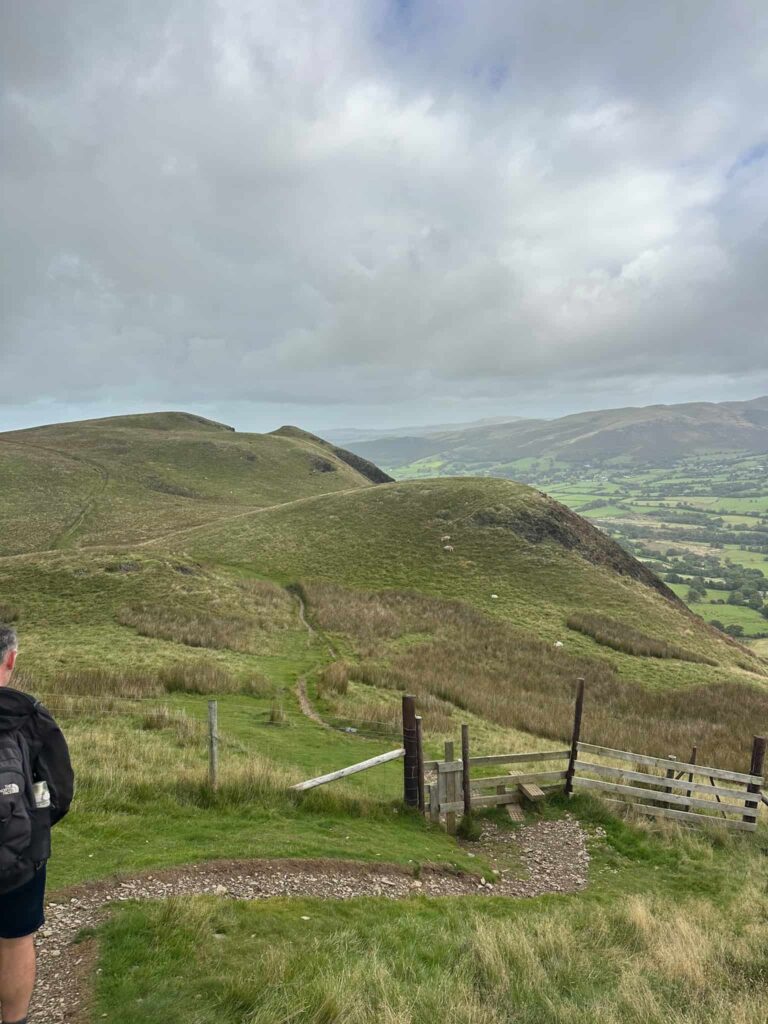A wooden stile on the fells