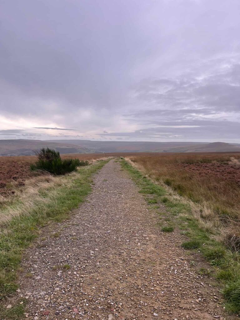 A gravel track over the moors
