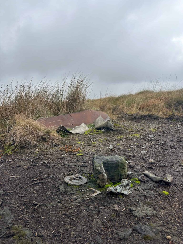 Wellington Bomber Crash Site on Burbage Moors