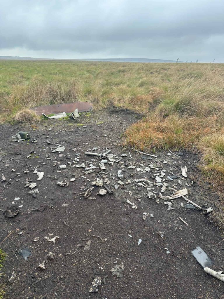 Wellington Bomber Crash Site on Burbage Moors