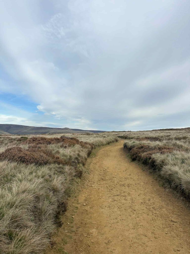 A gravel path over moorland