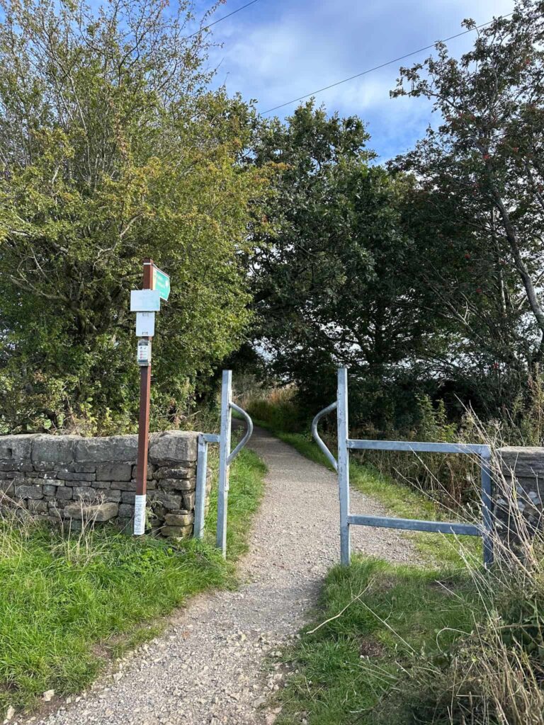 Entrance to a public footpath